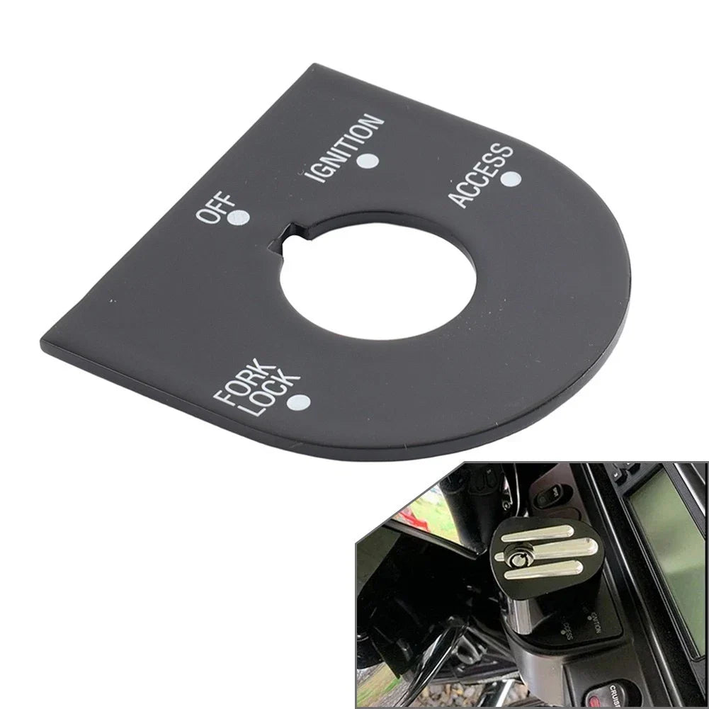 Ignition Switch Panel Trim Gloss Black for Harley Road Glide FLTRU (98-13)