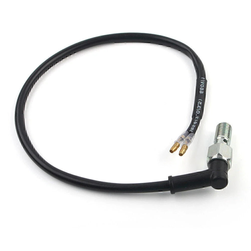 Black Hydraulic Brake Light Switch Bolt M10 for Motorcycle ATV