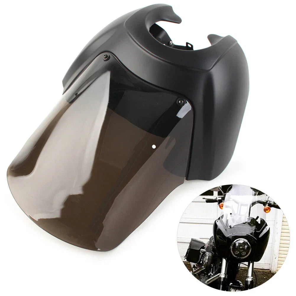15'' Windshield Front Headlight Fairing Cover for Harley Dyna