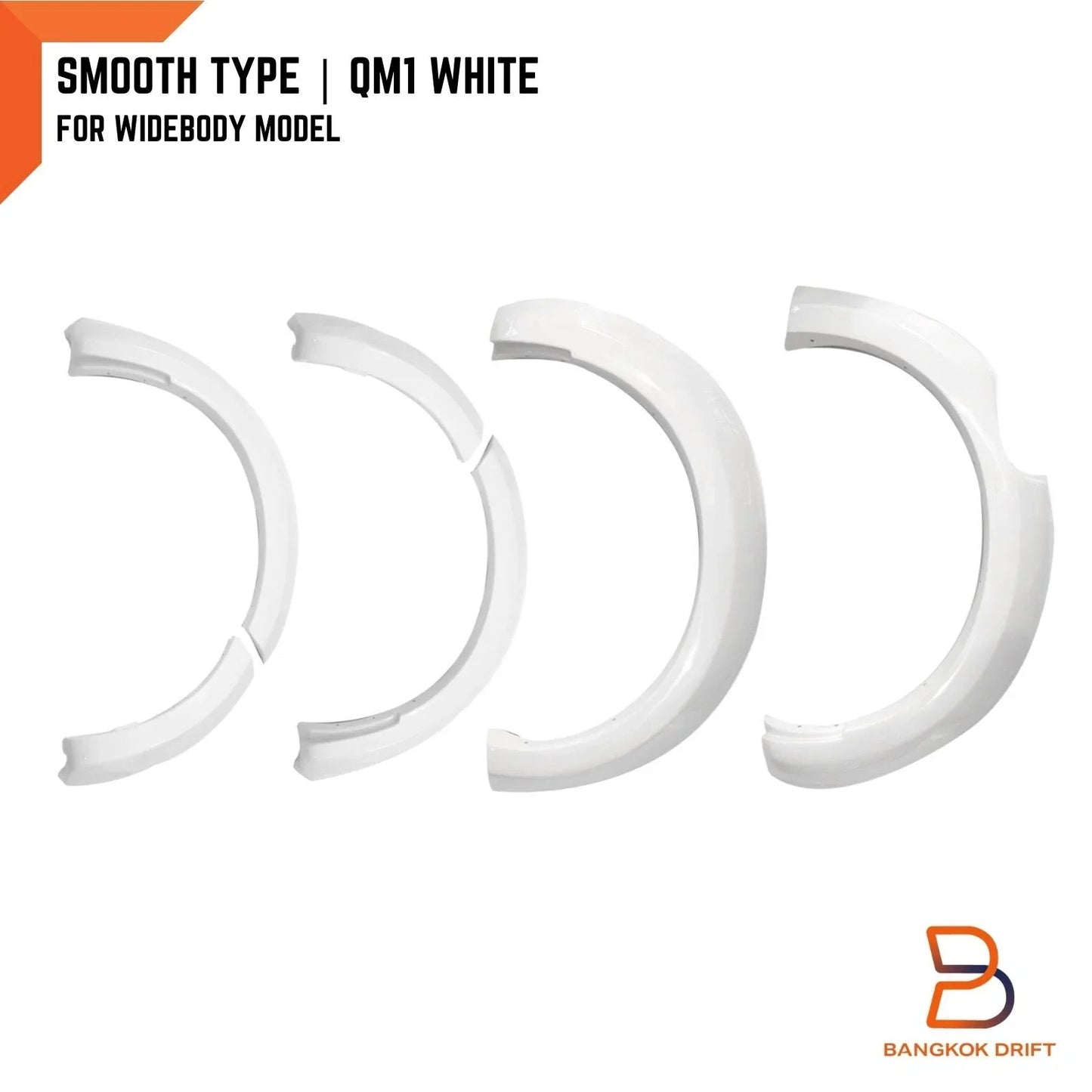 White Wheel Arch Flare Guard for Nissan Navara NP300 D23 ST-X (2015-2019)