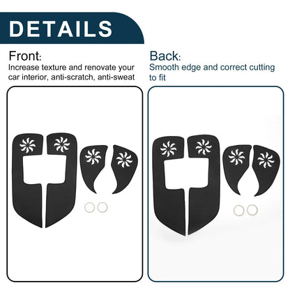 Car Door Anti Kick Pad Sticker Protector for Lexus CT200H (2011-2014) Black