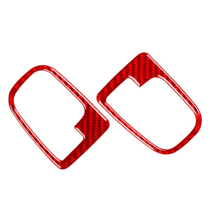 Carbon Fiber Red Interior Door Handle Cover Trim for BMW 3 Series (1991-1999)