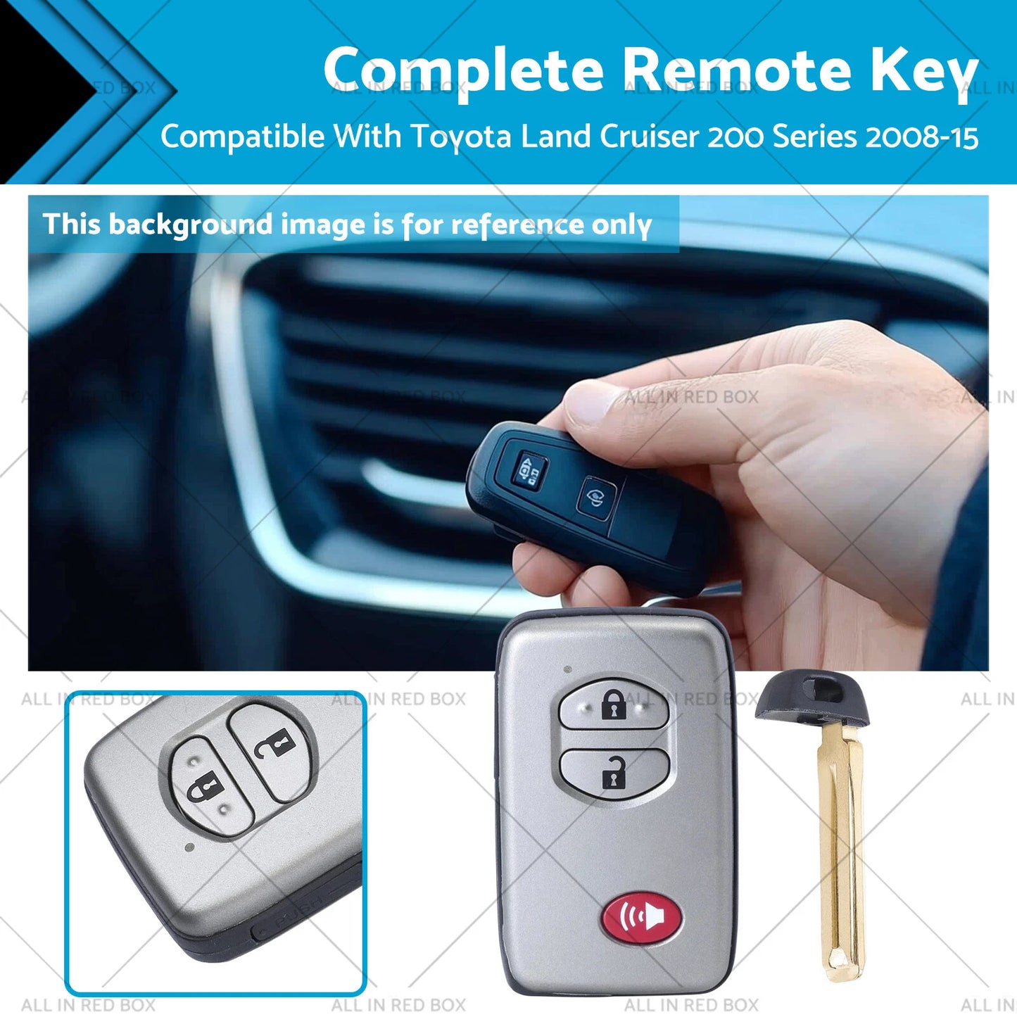 Remote Key 314.3MHz for Toyota Land Cruiser 200 Series (2008-2015)