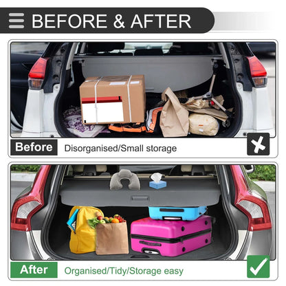 Retractable Cargo Cover for Lexus RX RX350 2023-2025 Black Carbon Fiber