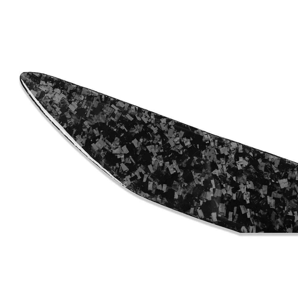 Headlight Eyebrow Eyelid Covers  Forged Pattern Black for Mazda 3 (2009-2013)