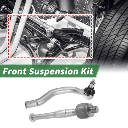8pcs Front Suspension Kit Tie Rod Ends & Ball Joints for Honda Civic (2006-2011)