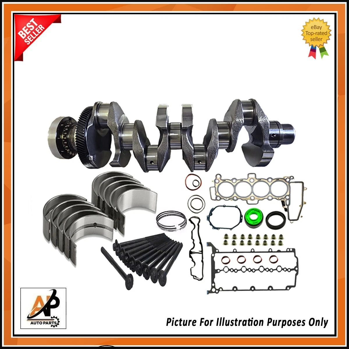 Crankshaft Twin Turbo Engine Replacement for Jaguar XF 2.0D (2016–2019)