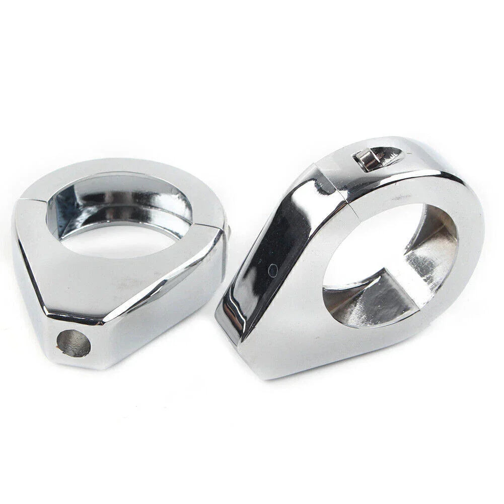 39mm Chrome Fork Clamp Turn Signal Clamps  for Harley Softail