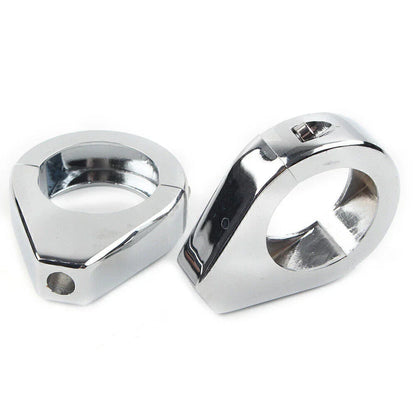 39mm Chrome Fork Clamp Turn Signal Clamps  for Harley Softail