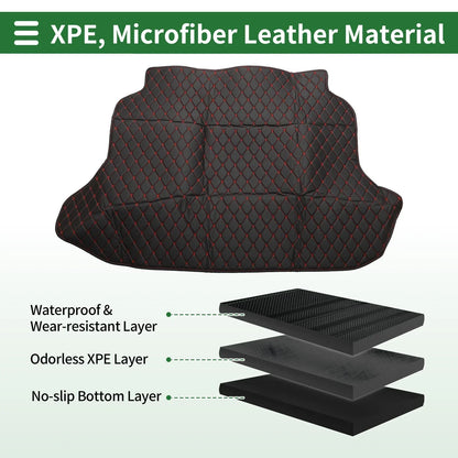 Cargo Liner Trunk Mat for Honda CR-V 2002-2006 3D Diamond Pattern Black