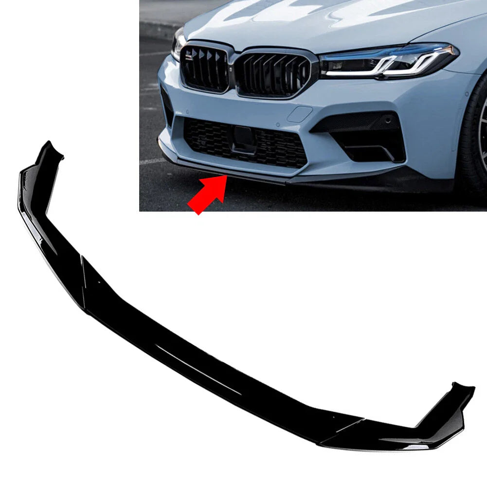 Front Bumper Splitter Lip for BMW 5 Series M5 F90 LCI (2021-2024) Black