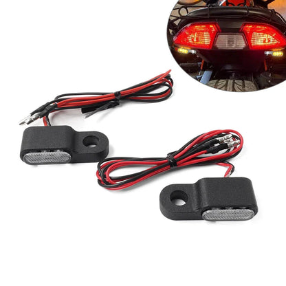 Universal Mini Motor Turn Signal Blinker Lights Amber for Motorcycle