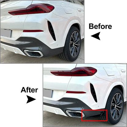 Rear Bumper Lip Spoiler Carbon Black for BMW X6 G06 M Sport (2020-2022)