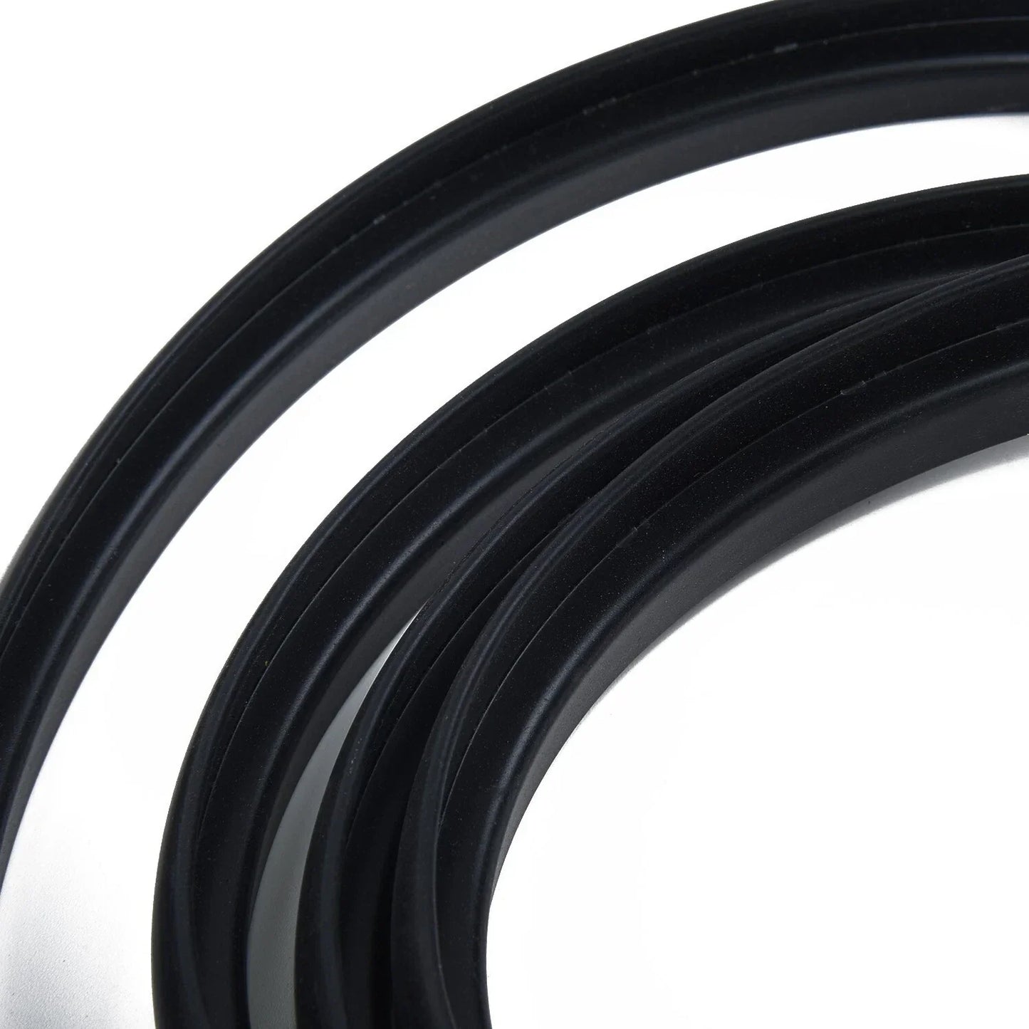 Protective Rubber Strip for Black Car Front Windshield Panel Decor Trim