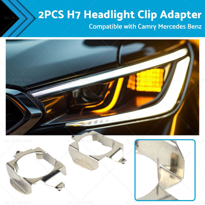 LED Headlight H7 Clip Adapter Holder for Toyota Camry (2018-2023)