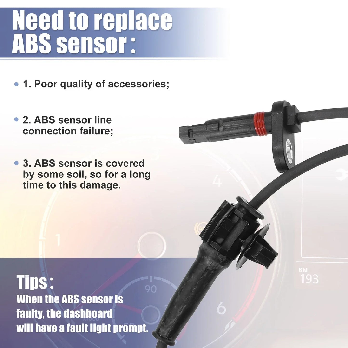 Rear Right ABS Sensor for Honda CR-V (2007-2011)