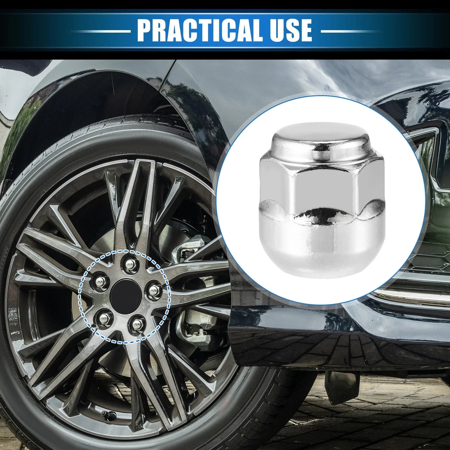 5 x Wheel Lug Nuts for Honda Odyssey & Pilot M14x1.5 (2005-2023)
