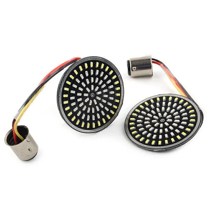 LED 1157 Rear Turn Signal Lamp Amber White for Harley Touring Road King