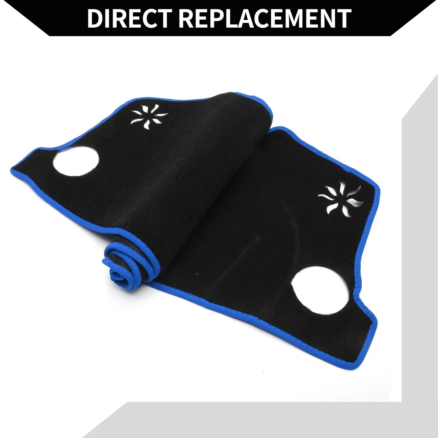 Dashboard Cover Mat for Honda Vezel RV3-RV6 (2021-2024) Black Blue Set