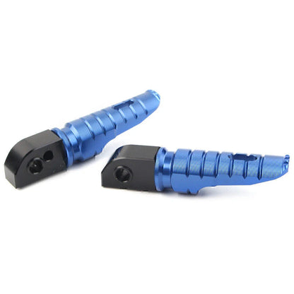 Blue Aluminum Rear Footrests for Street Scrambler 900 T100 T120 (2016-2023)