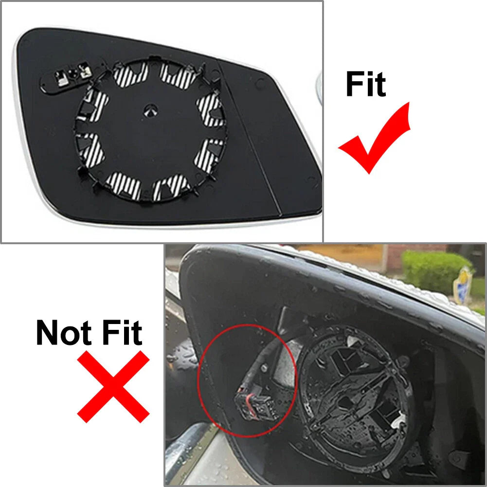 Left Side Rearview Mirror Glass for BMW F01 F10 F06 F20 F21 F30 F48 (2008-2020)