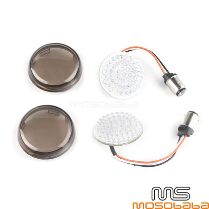 2" LED Turn Signal Lights with 1157 Socket for Harley Touring Softail