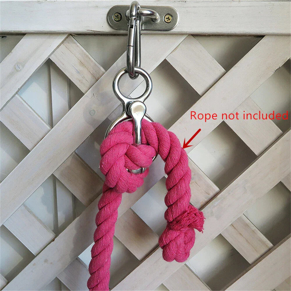 Stainless Steel Horse Tie Ring Rope Release Device for Equestrian Needs