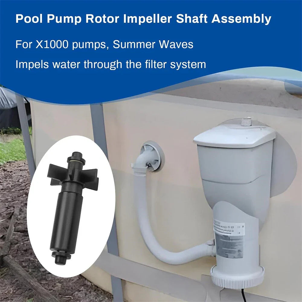 Rotor Impeller Shaft Assembly for Summer Waves SFX1000 1500 (N/A)