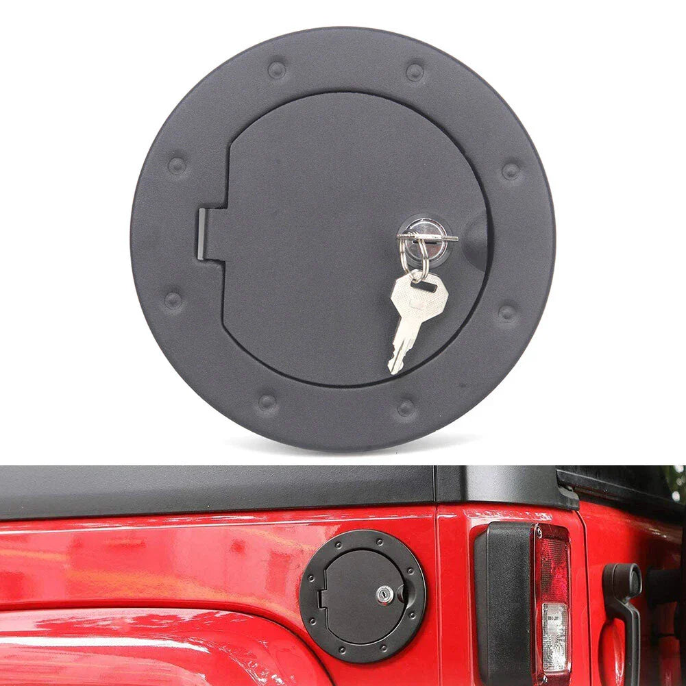 Locking Fuel Filler Cap with Key for Jeep Wrangler JK (2007-2017)