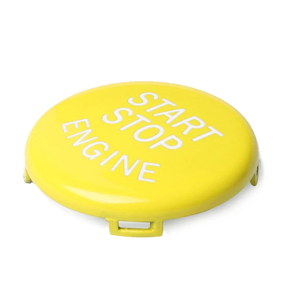 Yellow Engine Start Stop Button Cover for BMW E Chassis 1 3 5 X1 X3 X5 Z4