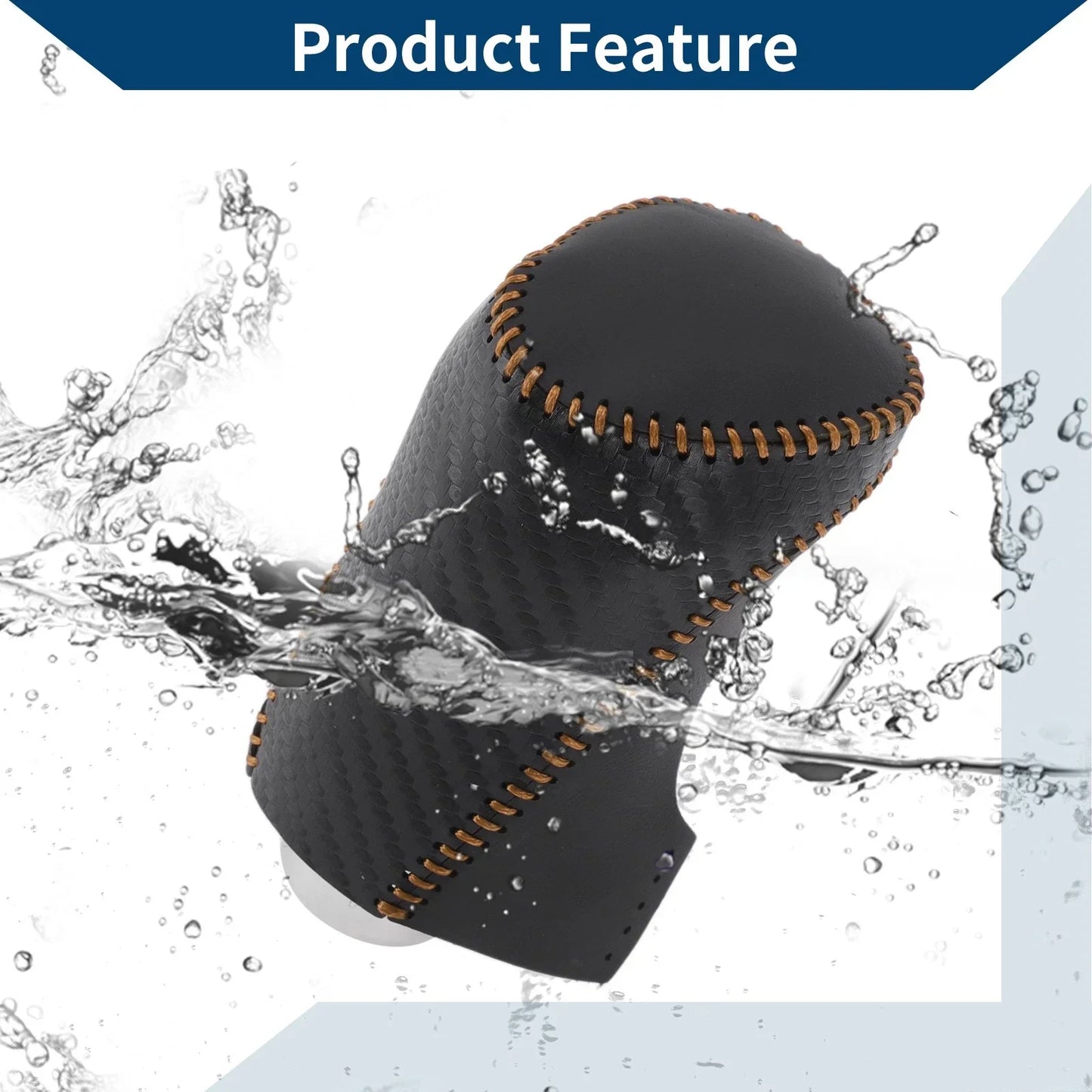 Gear Shift Knob Cover for Chevrolet Equinox Black Carbon Fiber (2010-2017)