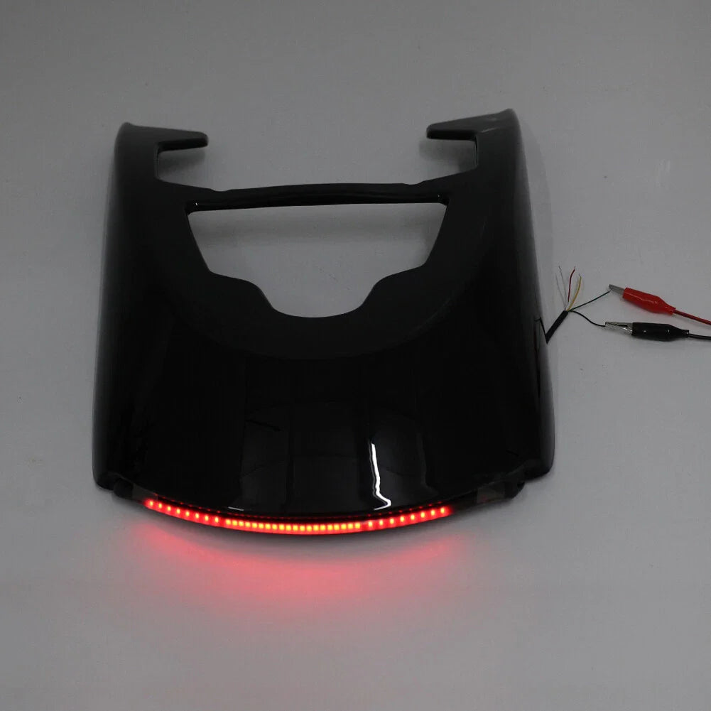 Vivid Black Rear Mudguard w/Light for Harley VRSCDX VRSCAW VRSCA (2002-2017)