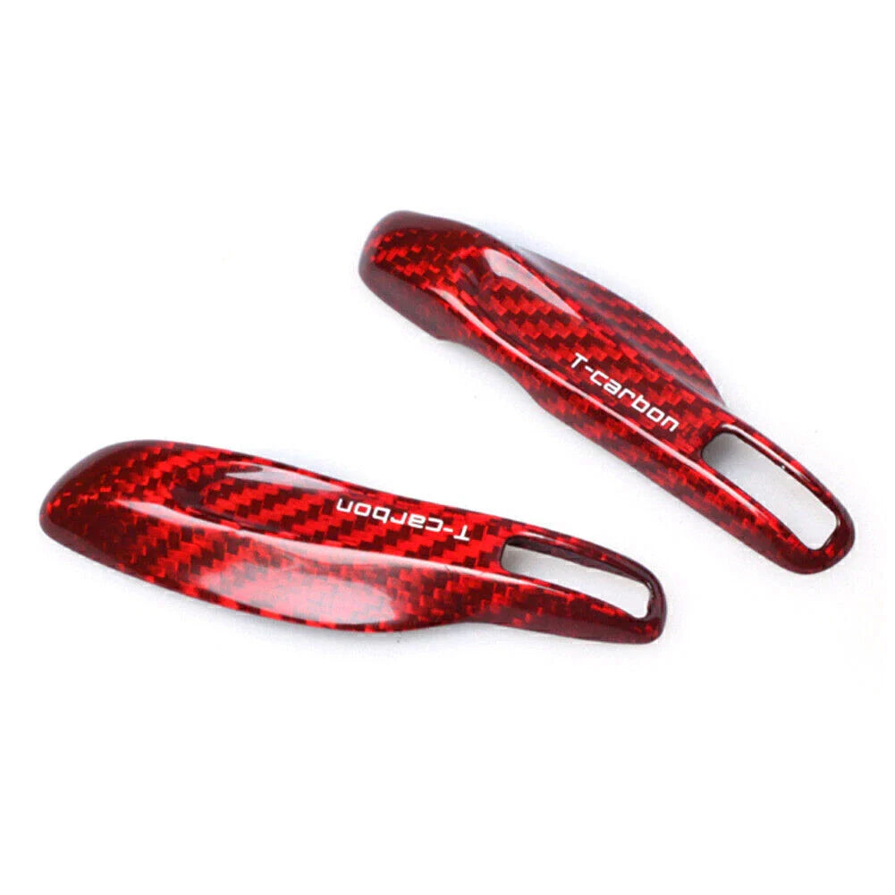 Carbon Fiber Red Remote Key Fob Cover for Porsche 911 Panamera Cayman