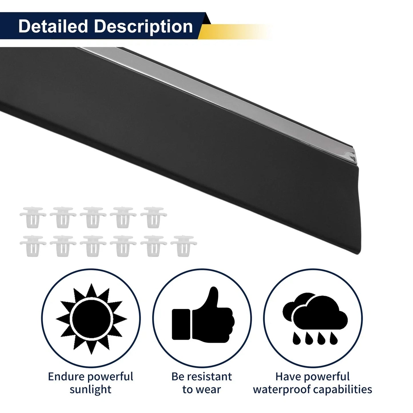 Front Left Door Lower Trim Garnish for Honda CR-V (2017-2022)