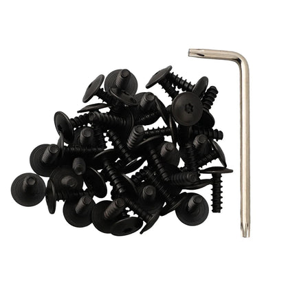 Quality Clip Clamp Vehicle 40 Pcs Black Liner Screw