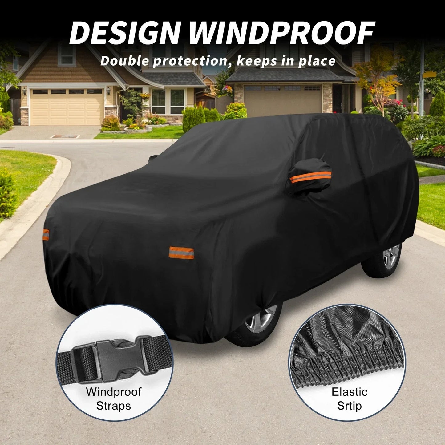 Waterproof 210D-PU Car Cover for Hyundai Santa Fe (2013-2023)