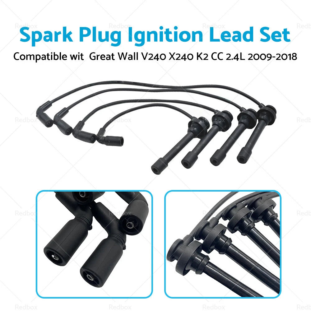 Spark Plug Ignition Lead Set for Great Wall V240 X240 K2 CC 2.4L (09-18)