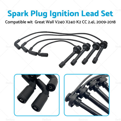 Spark Plug Ignition Lead Set for Great Wall V240 X240 K2 CC 2.4L (09-18)