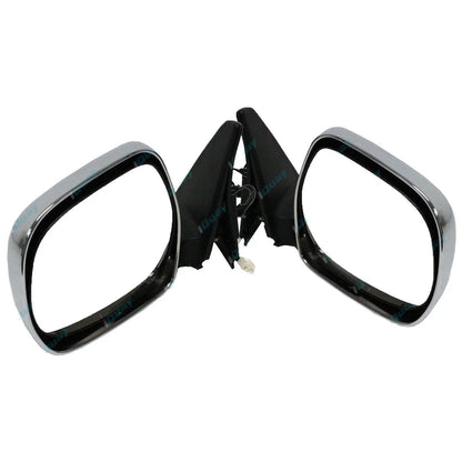 LH+RH Chrome Electric Mirrors for Toyota Landcruiser Prado 120 Series '02-'09