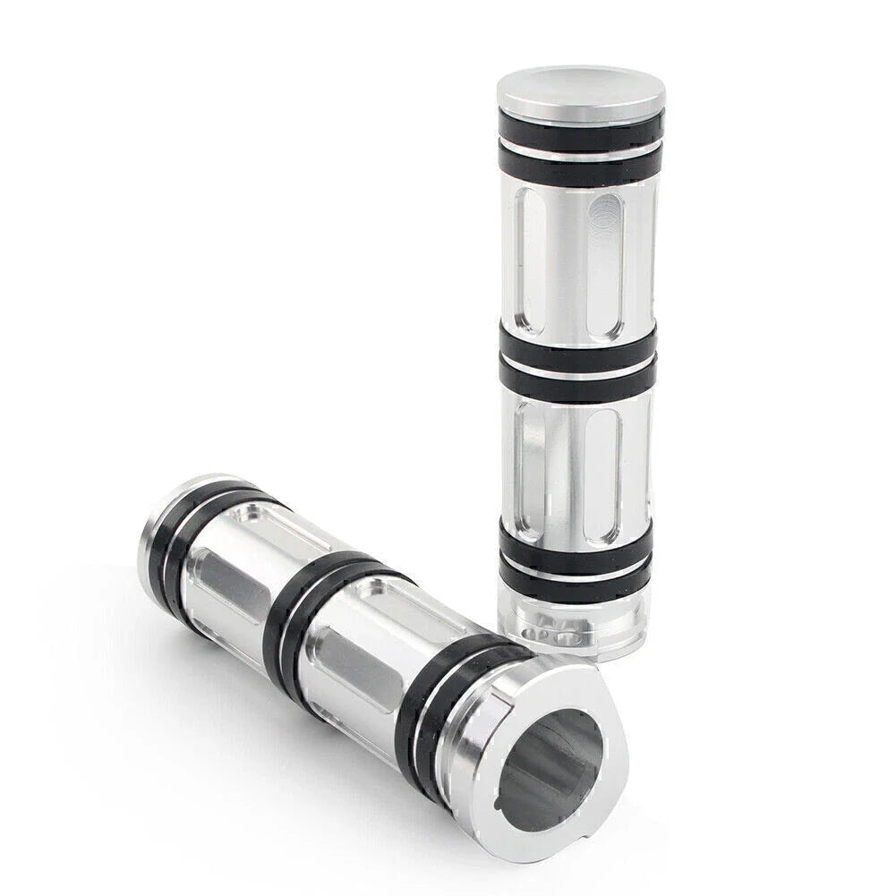 1" Aluminum Handlebar Hand Grips for Harley Sportster Dyna Softail Road King