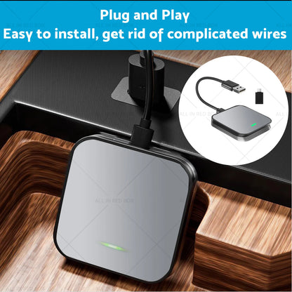 USB Bluetooth Wireless Receiver for Apple CarPlay - Gray