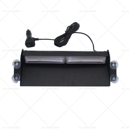 Amber LED Flashing Beacon Strobe Warning Light for Car Truck Windshield Dash