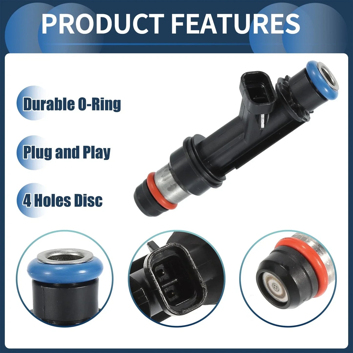 Fuel Injector 3.2L for Honda Passport (1998-2002) - 6 x Black Injectors