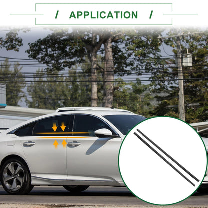 2 x Front Left & Right Weatherstrip Window Seals for Honda Accord (2018-2023)