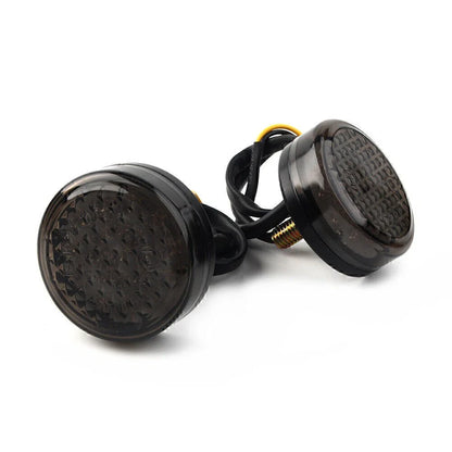 LED Round Smoke Turn Signal Indicator Light for Car 12V
