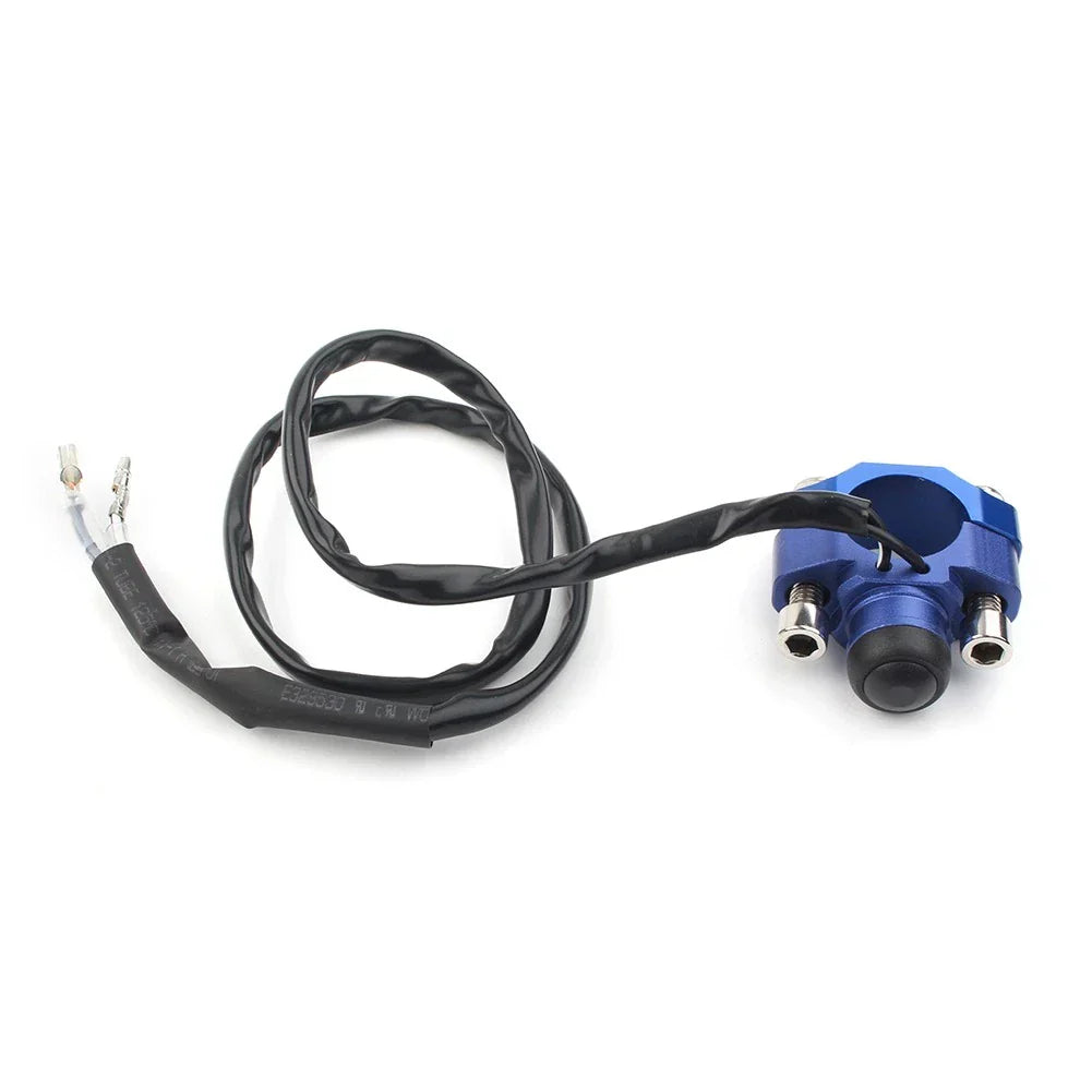 Rotating Bar Clamp Start Stop Kill Switch Button for Universal 7/8" Handlebar