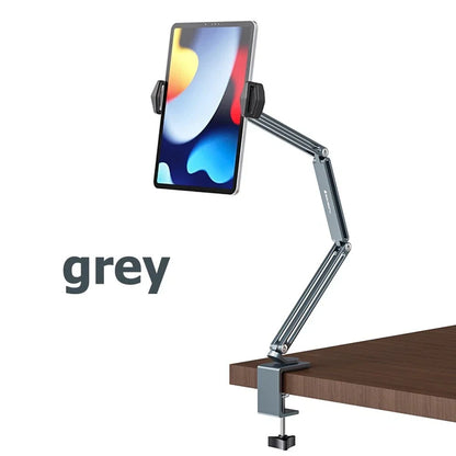 Adjustable Tablet Phone Holder for Desk - Flexible Long Arm Clip Bracket