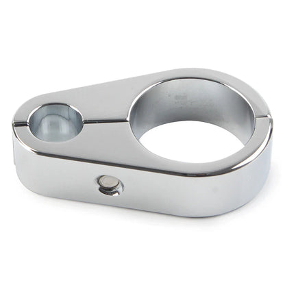 Chrome Brake Clutch Cable Wire Clamp Clip for Harley 1'' Handlebar