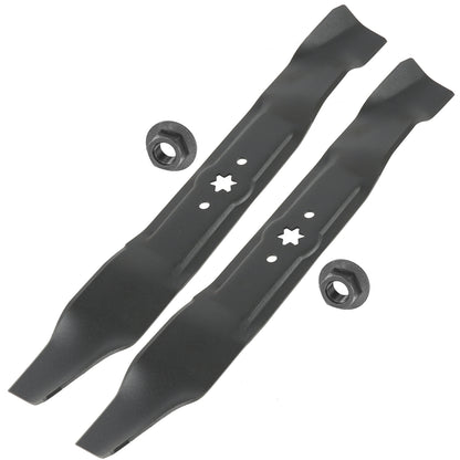 Deck Blades 42 Inch Replacement Set with Nuts for Cub Cadet MTD (2001–2008)