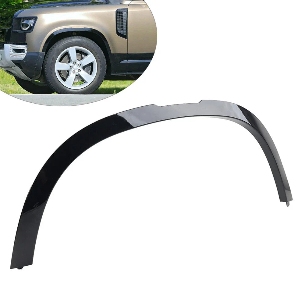 Gloss Black Front Fender Wheel Arch for Land Rover Defender 90 110 (2020-2023)